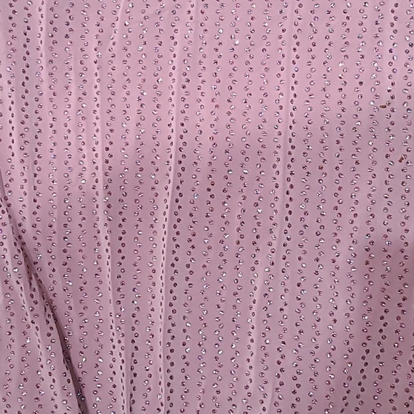 Womens small sparkly glitter speechless bodycon gown with high slit - Picture 5 of 12